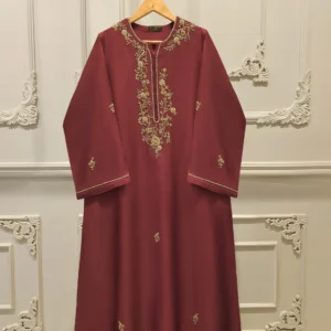 Pure Embroidered Sheesha Silk Shirt - Agha Noor | Poshaak Studio